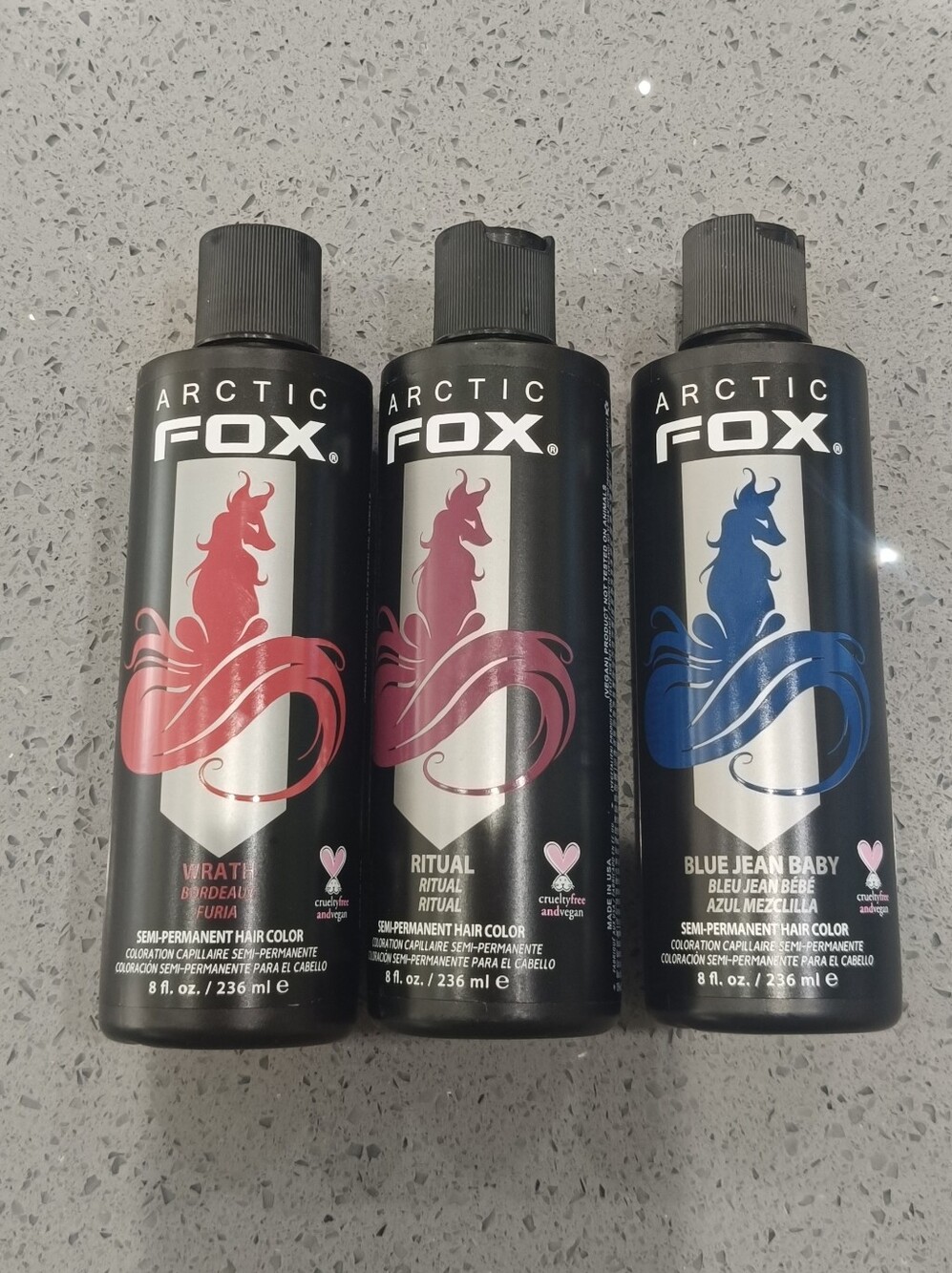 Arctic Fox Semi-Permanent Hair Color — Red, Magenta, Blue